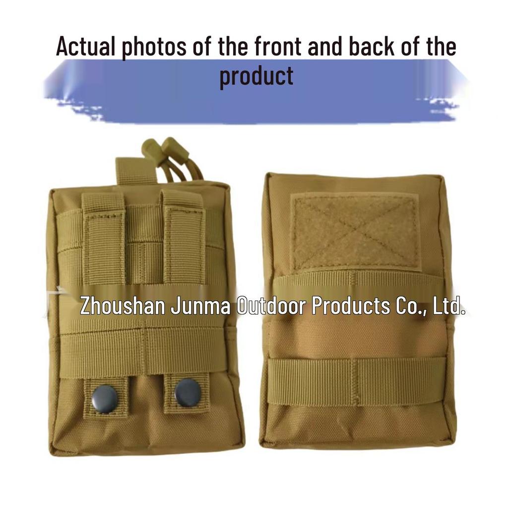 EDC Molle Military Camouflage Waist Pack - Portable Zipper Bag for Accessories & Phone Expansion