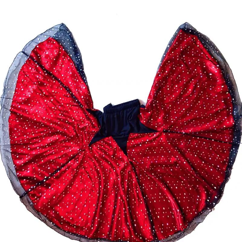 Damen Modernes Ballkleid mit vollem Rock Walzer Übungskleid Gesellschaftstanzrock Wunderschönes Elegantes Langes Kleid