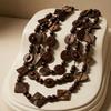 Exaggerated Ethnic Style Coconut Shell Disc Multi-layer Woven Necklace Retro Niche New Chinese High-end Beaded Sweater Chain