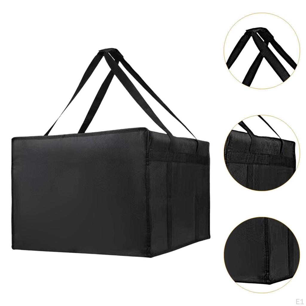 Insulated Pizza Delivery Bag Carrier Reusable Leakproof Warmer Grocery for