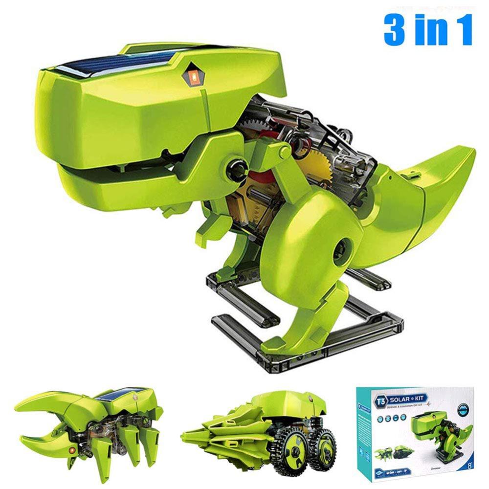3 in 1 Solar Dinosaurs Robot Kit DIY Science Robot Dinosaur Toys  Educational Toys