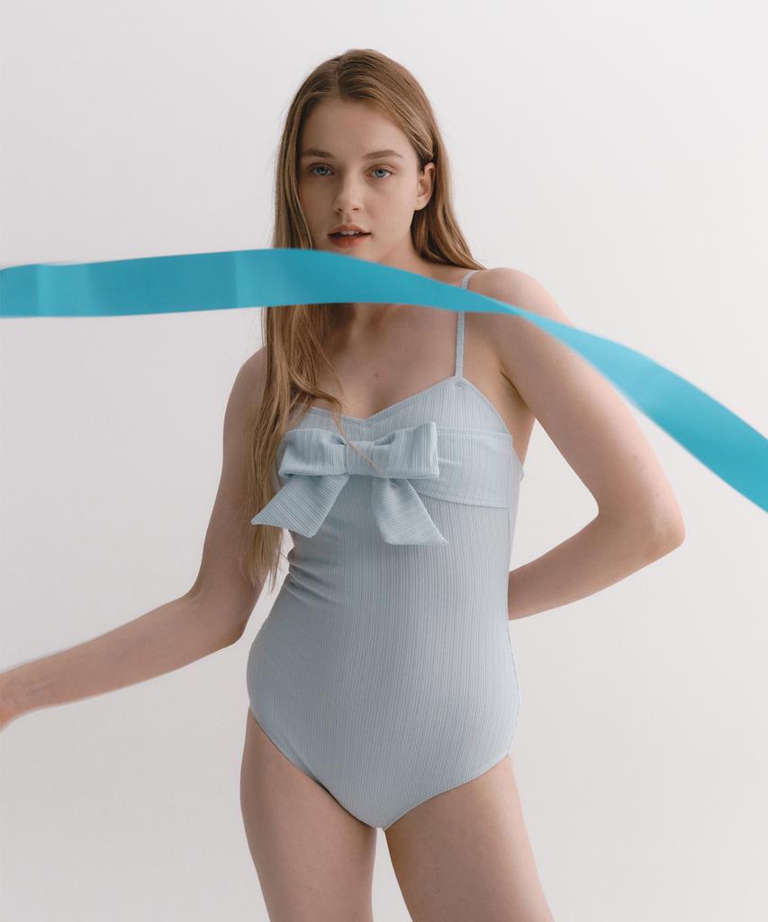 Soltipeullawo Julie Ribbon Monokini Light Blue