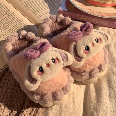 Children's Cotton Slippers - Cute and Cozy Warm Plush for Girls, Perfect for Indoor and Outdoor Wear In Winter.