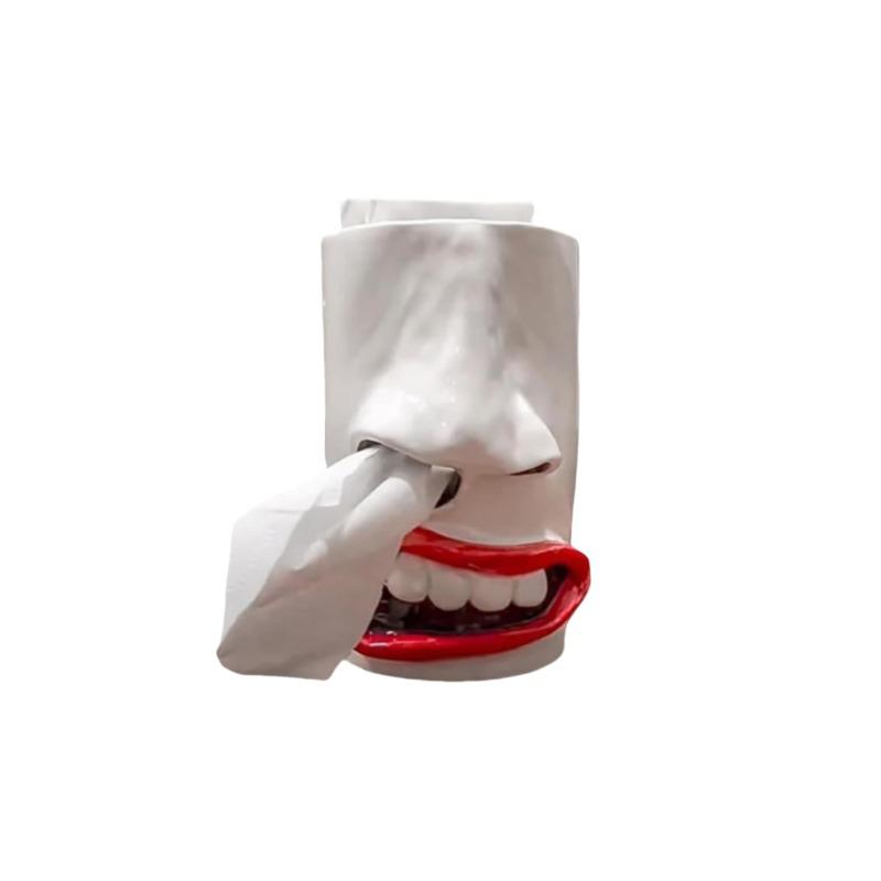 1pc Funny Paper Drawer Decorations Funny Nose Tissue Holders Resin Handicrafts Desktop Ornaments