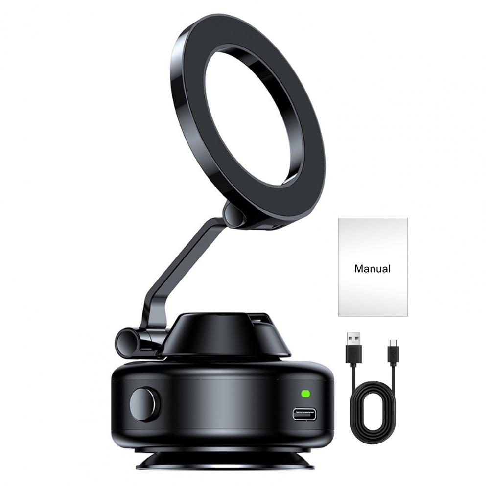 360 Degree Phone Mount Mobile Phone Holder Vacuum Suction Car Phone Holder with 360° Rotation Foldable Magnetic for Dashboard