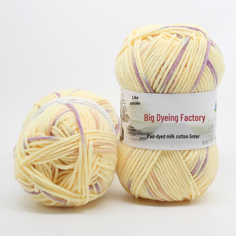 

Градиєнтна молочна бавовняна пряжа для дитини - 5-ниткова пряжа ручного в язання гачком