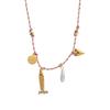 Colorful Rope Pendant Necklace: Butterfly, Turtle, Starfish, Elephant, & Shell Charms with Pearls & Chili Accents - Summer DIY Collection