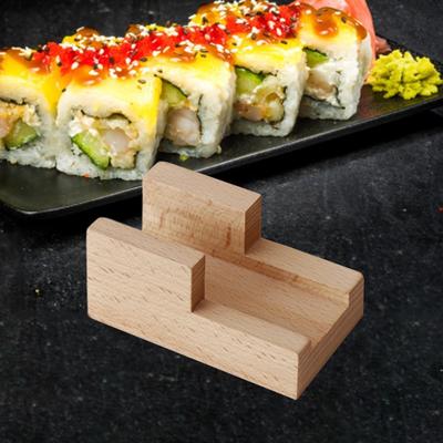 Wood Sushi Holder Display Stand Decorative Novelty Kitchen Gadget Platter Rack for Tabletop Party