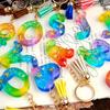 Silicone Resin Casting Molds Set with Alphabet Reverse Letter Shaped for DIY Keychain and Jewelry Pendants