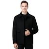 Men's double-sided cashmere coat, down lining, thickened warm woolen jacket, fashionable casual wear