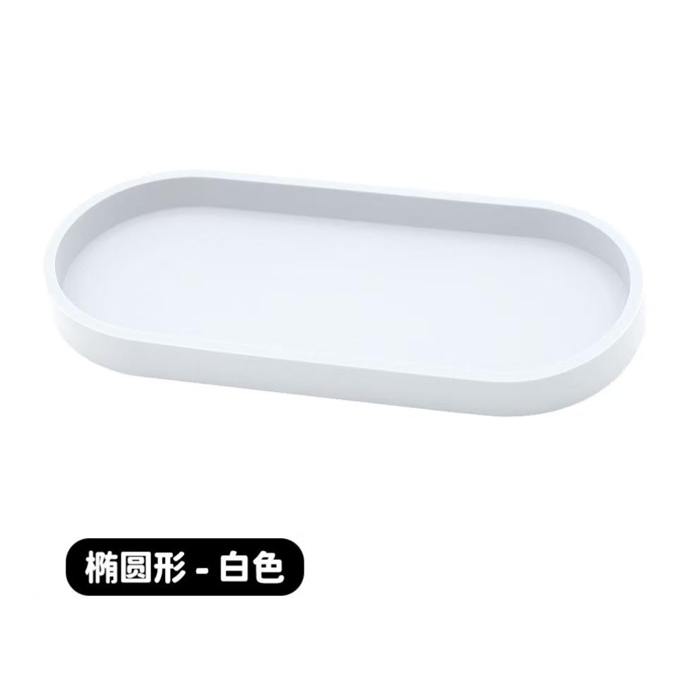 1PC Silicone Bathroom Counter Tray 9.84 Inch (Approx. 25cm) Flexible Kitchen Soap Tray