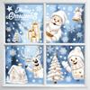 Christmas Static Cling Window Stickers for Living Room Bedroom Holiday Party Decorations