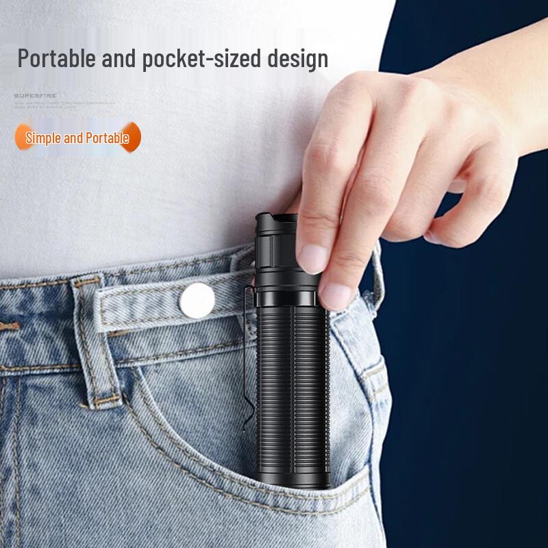 SupFire A15 Portable USB Rechargeable LED Flashlight