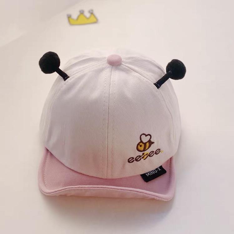Summer Cute Cartoon Bear Baby Kids Hats Boys Girls Children Outdoor Sunshade Breathable Hats Sun Caps