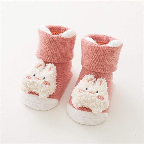 0-3Years Newborn Baby Girl Boy Socks Cute Cartoon Animal Socks Non-slip Toddler Floor Socks Winter Thicken Warm Socks for Infant