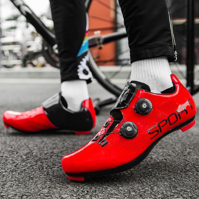 Cyklistické tenisky Mtb s botami Muži Karbon Sportovní Speed ​​Bike Boty Ženy Mountain Racing Flat SPD Silniční cyklistická obuv