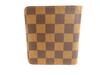 Authentic LOUIS VUITTON Damier Brown Leather Bifold Wallet Compact Zip #9750  Refurbished