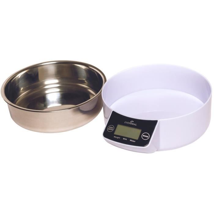 Gamelle - KERBL - EYENIMAL Pet Bowl - Balance intégrée - 1 l - Blanc