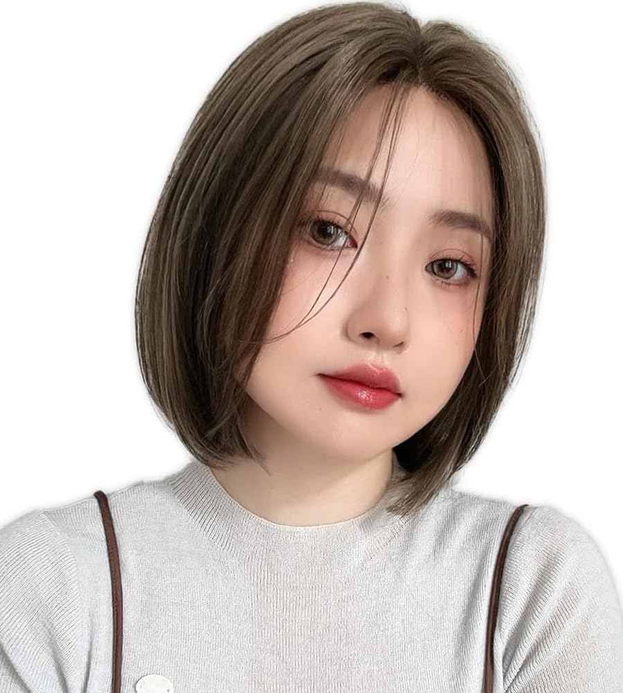 

Женский короткий боб-парик Brightlara, полный парик с центральным пробором и деталями, связанными вручную (hf1963-UK)