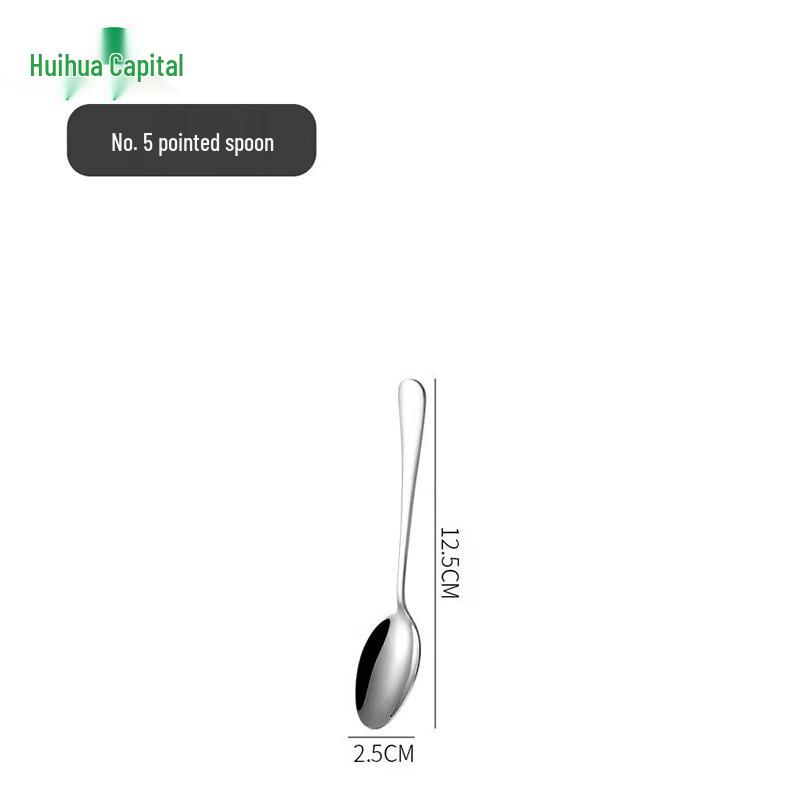 

HUIHUADU 304 Stainless Steel 6-Piece Dessert Spoon Set