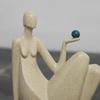 Abstract Sculpture Minimalist Statue Modern with Rectangular Base for Art Lovers,