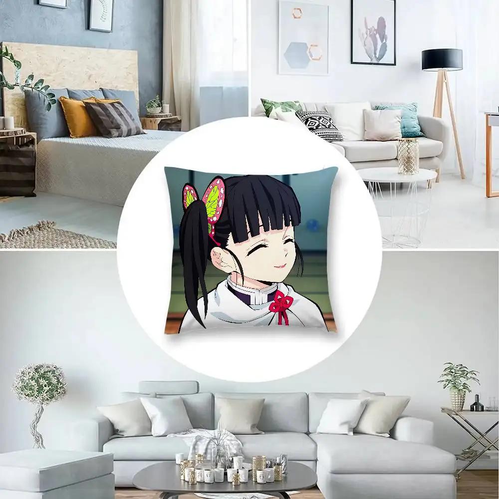 Anime Tsuyuri Kanao Pillow Case Cushion Cover Soft Cute Throw Pillow Case For Car Sofa Pillowcase Polyester With Zipper