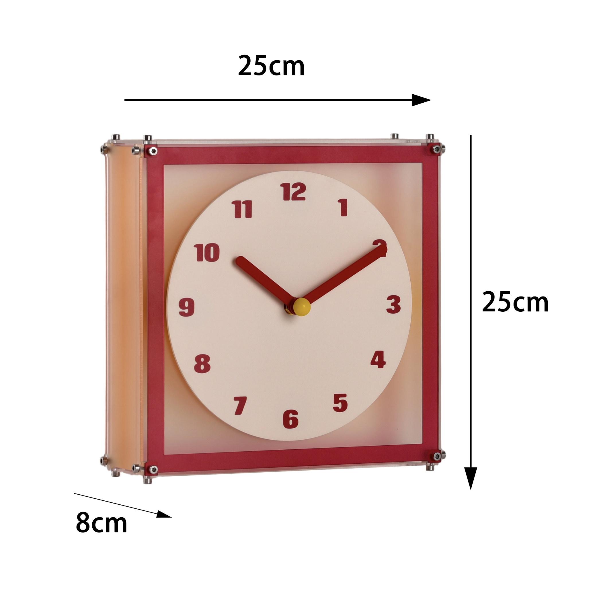 

Nordic Creative Double-sided Wall Clock Modern Design Square Corner Clock Living Room High-end Home Decor reloj de pared FYWC