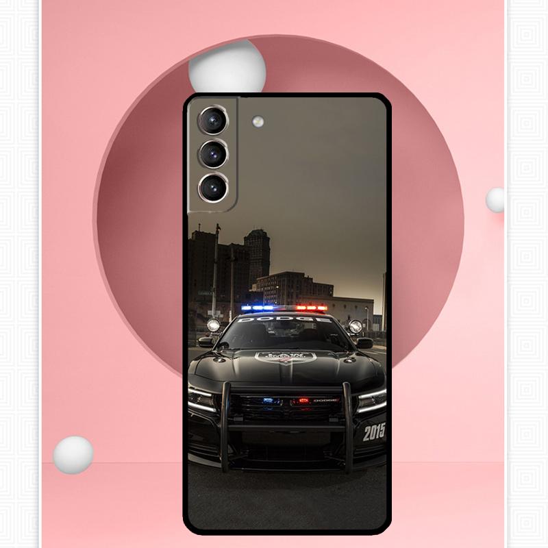Police Car Case For Samsung Galaxy S25 Ultra S21 S22 S23 S24 Ultra S9 S10 S20 Plus S25 FE Cover Funda