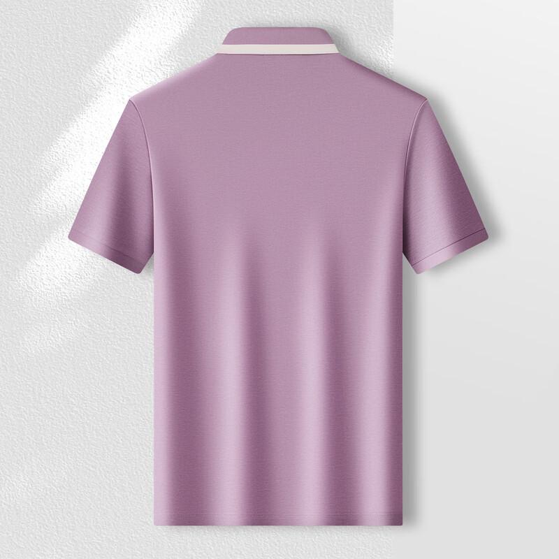 MONTAGUT Men's Silk Blend Lightweight Short-Sleeve Polo Shirt