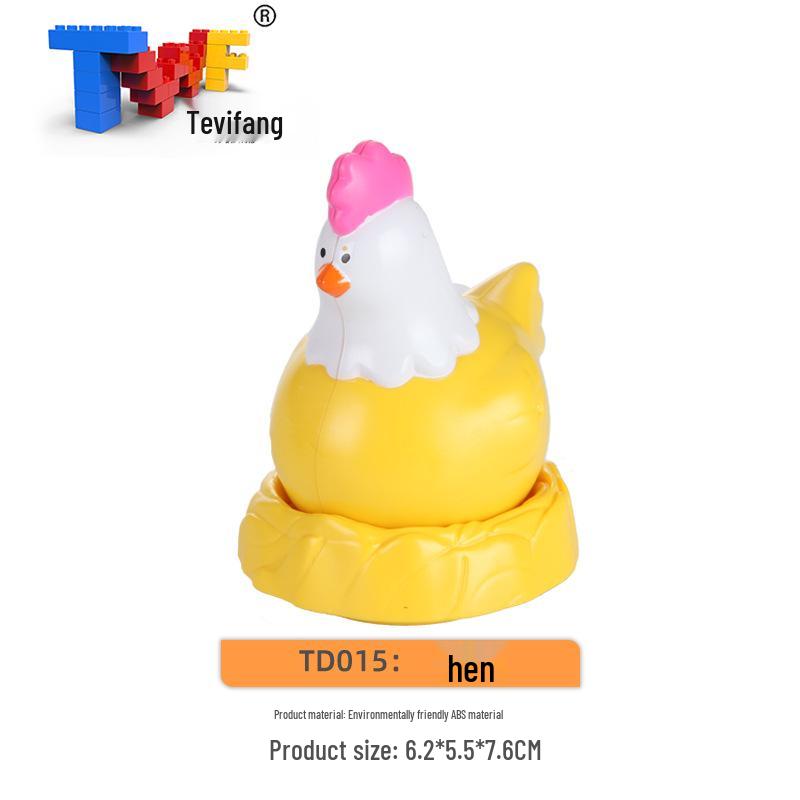 Large Particle Building Blocks: Compatible Prairie Ocean Animal Farm Educational Toys for Kids