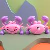 Krab Uhrwerkspielzeug Keine Batterie erforderlich Bunter Niedlicher Laufender Krabben Nostalgische Interaktive Klassische Spielzeuge Pädagogisches Cartoon Tier Aufziehspielzeug
