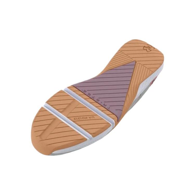 Under Armour Dámské tenisky TriBase Reign 5 White Clay Pink Fizz Krémová Mlhavě fialová 3026022-300