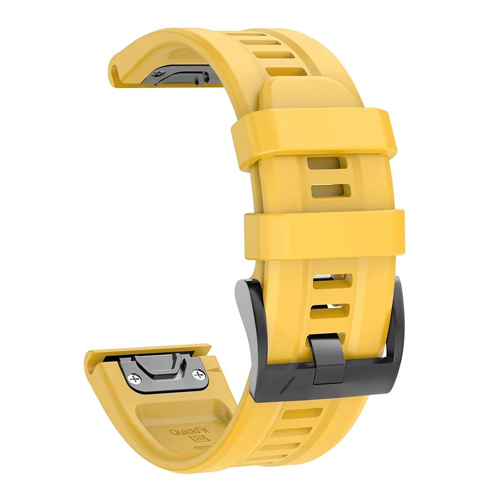 26MM 22MM Silicone Watch Band Straps For Garmin Fenix 6X 6 6S Pro 7X 7 Easyfit Wristband Fenix 5 5X 5S Plus Smartwatch Bracelet