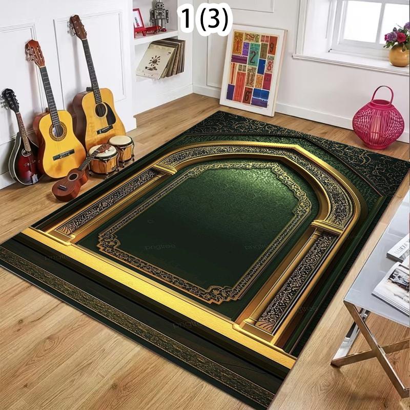 İslam Müslüman Namaz Seccadesi Oturma Odası Dekorasyonu Kaymaz Halılar Yatak Odası Yatak Kenarı Yumuşak Kilim Giriş Paspası Makinede Yıkanabilir Halı