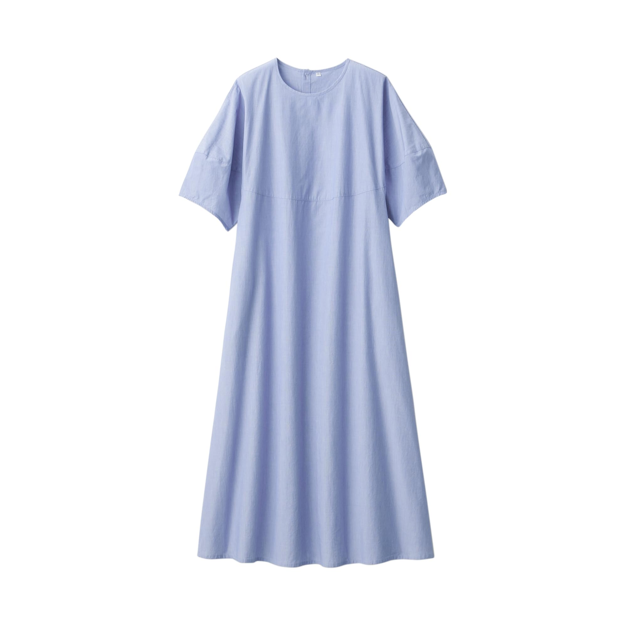 

MUJI Women s Cool Broad Pullover Dress, Blue Stripe, Size XL, BC2JBA4S