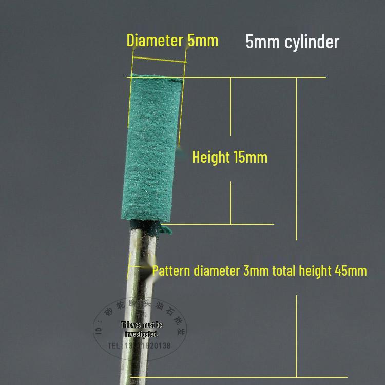 3mm Rubber Polishing Grinding Head - Metal Rust Removal & Scratch Repair Tool
