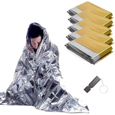 [IPPON] Survival Sheet Aluminum Blanket Set of 5 Emergency Sheet Low Rustling Emergency Aluminum Sheet Cold Protection Thermal Insulation Disaster