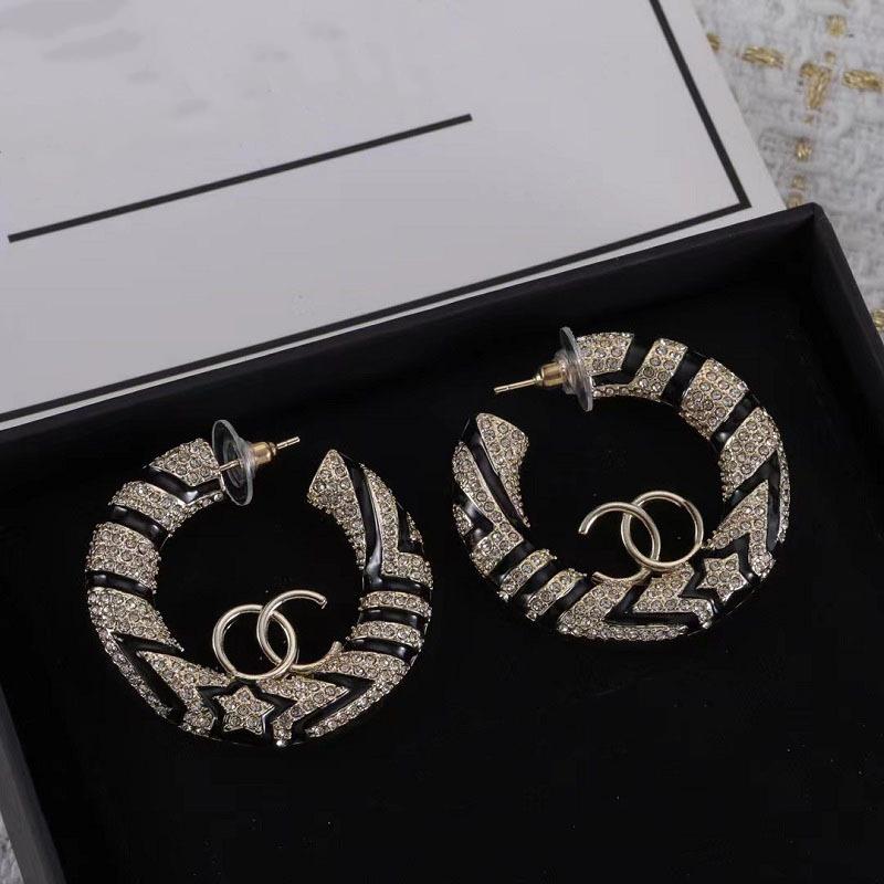 2025 Europäische & Amerikanische Strass-Emaille Hänge- & Steckerohrringe – Einfacher & Stilvoller Damenschmuck mit Silbernadel