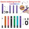 650mAh 510 Thread Battery Pen Soldering Iron Battery Set Heat Tool Digital Adjustable Voltage Fittings Electric Solder Iron Kit
