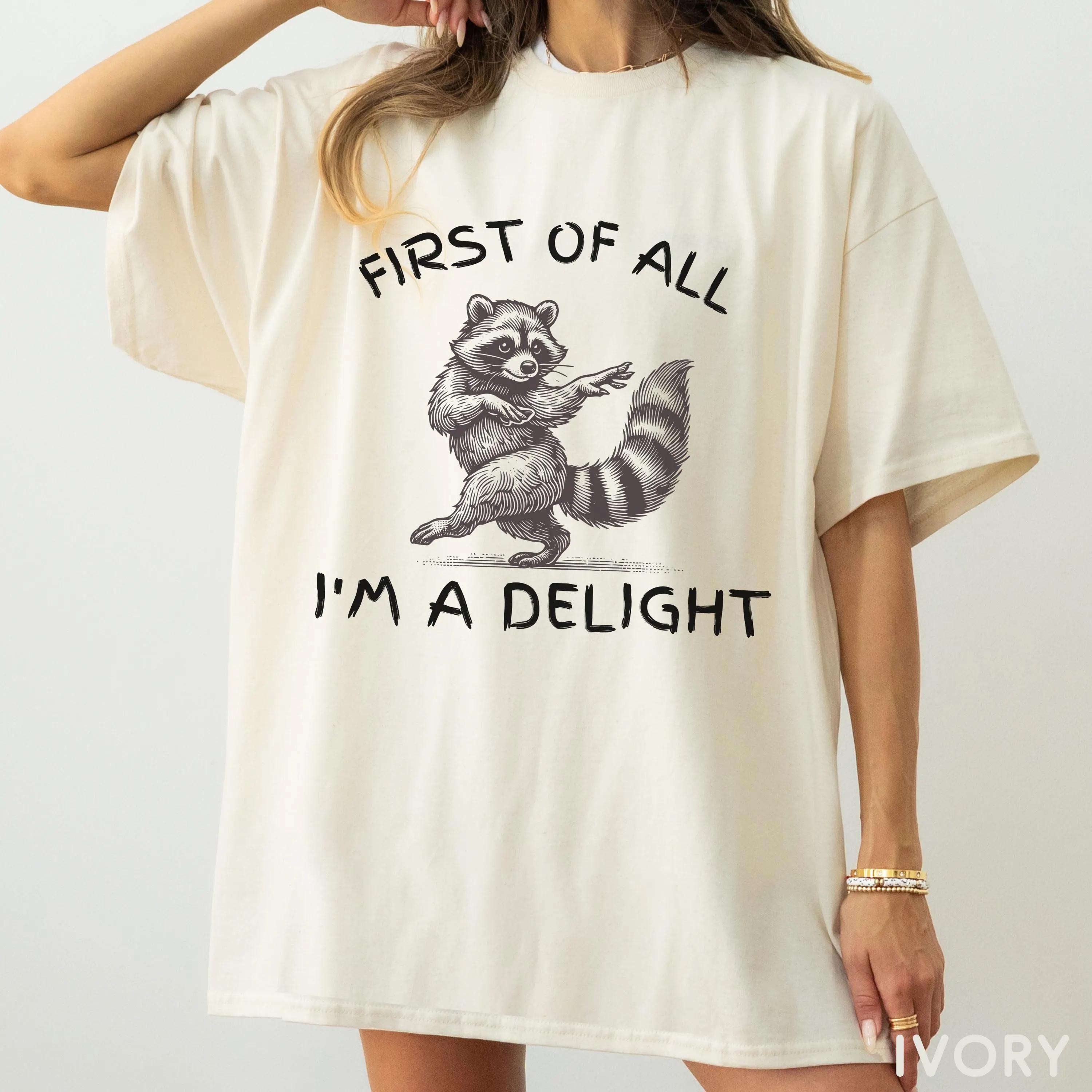 2026 Summer Womens Funny Animal Raccoon Graphic TShirt Unisex Cotton and Breathable Short Sleeve Oversized Loose Casual S