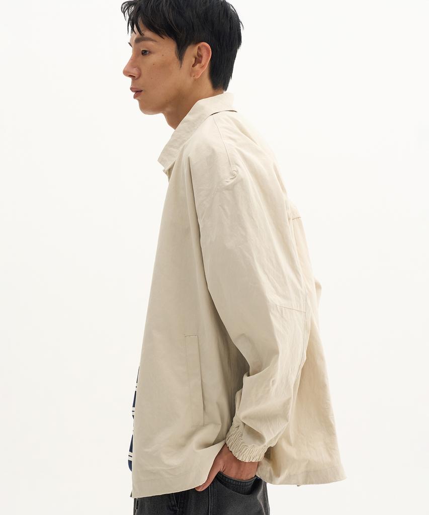 Placestudioman Essential Classic String Oversized Minimal Collar Zip-Up Blouson Jumper_2 Colors