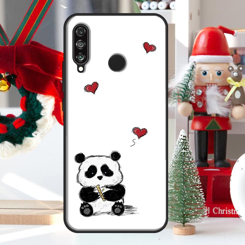 Cartoon Panda For Huawei Nova Y73 Y60 Y70 Y90 Y72 Y61 Y91 7i 8i 11i 12i 12s 9 10 SE P20 P30 P40 Lite Case