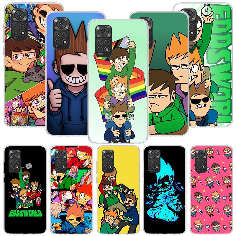 Anime Cartoon Eddsworld Phone Case For Xiaomi Redmi Note 13 14 15 Pro Plus 12S 12 14S 11S 11E 10 10S 11 11T 5G 4G Cover Coque Re
