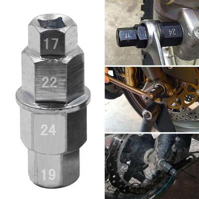 Motorradräder Stahl Motorrad Vorderachse Steckschlüssel Steckschlüssel Spindelhülse Auto Sechskantschlüssel 17mm 19mm 22mm 24mm Schraubenschlüssel Steckschlüssel