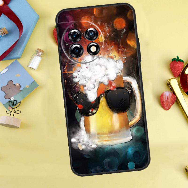 

Beer Mug Beer Bubbles Case For OnePlus 13T 13R 12 12R 15 13 11 10 10T 8T Nord 5 CE 2 3 4 Lite Nord N20 N30 Cover OnePlus 13