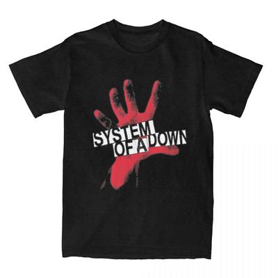 System of A Down T-shirt with Fun Summer Music Logo 2025Summer Hot-selling Printed Cotton T-shirt Oversized Crew Neck Top
