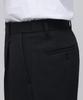 Musinsa Standard Carrot Hidden Banding Crop Slacks [Black]