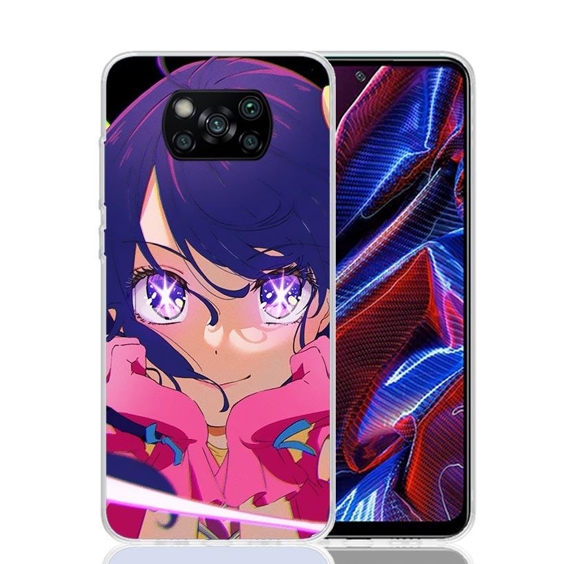 Japan Anime Oshi No Ko Phone Case For Xiaomi Poco F7 Ultra X7 X6 Pro X5 Redmi 15 15C 13 13C 12 12C 10 10A 10C 9 9A 9C 9T Shell P