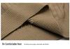 Men's Autumn/Winter Vertical Stripe Half High Collar Zip Knit Sweater