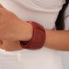 Exaggeration Red Statement Resin Bangles for Women Geometric Irregular Chunky Wide Smudging Bracelet Charming Couple Jewelry